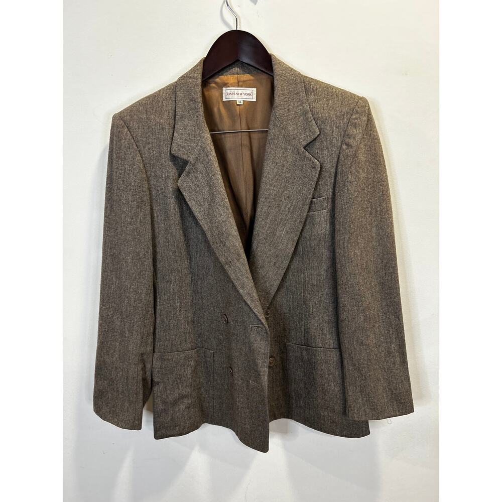 Academia Vintage Relaxed Blazer - Dark Academia - Size 14
